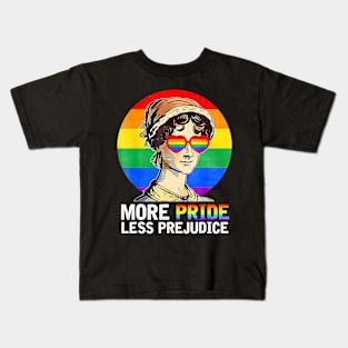 More Pride Less Prejudice Lgbt Gay Proud Ally Pride Month Kids T-Shirt